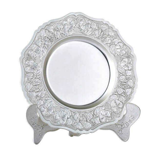 Customized Decorative Silver Souvenir Plate