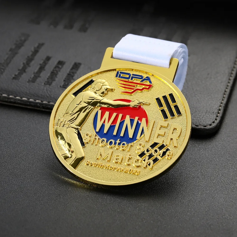 Custom Gold 3d Shooter Score Winner Shooting Sports Medal