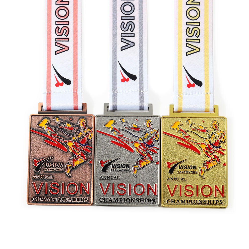 Annual Championship Custom Metal Personalised Itf Taekwondo Medals Sales