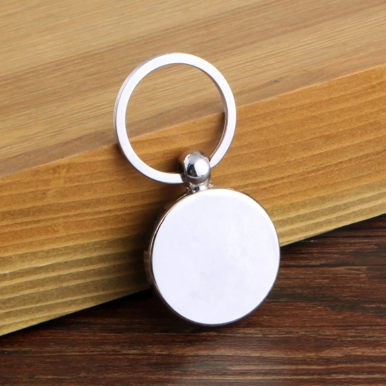 Wholesale Stock Cheap Customlogo Keychain Compass Metal Compass Keychain
