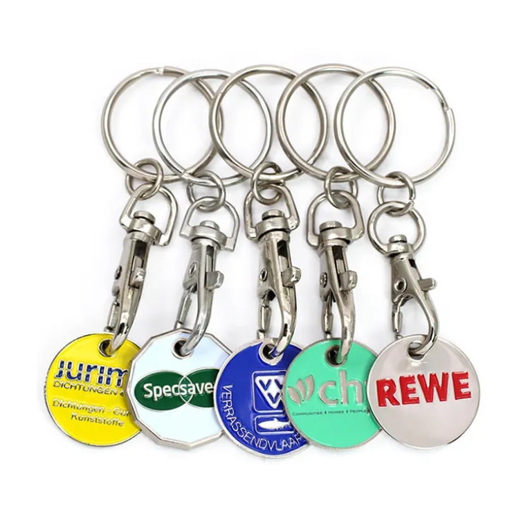 Supermarket Shop Personalized Euro Trolley Token