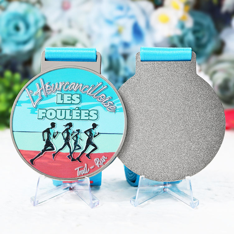 Custom Sports Logo Theme Metal Casted Run Bicycle Bike Medal for Sports