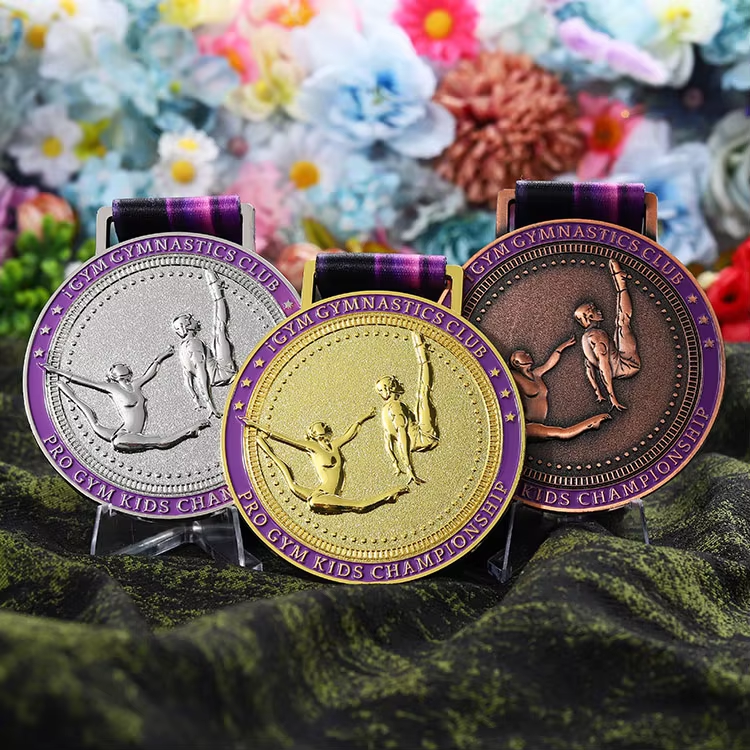 Custom 3d Gym Championship Club Award Custom Logo Dance Medals