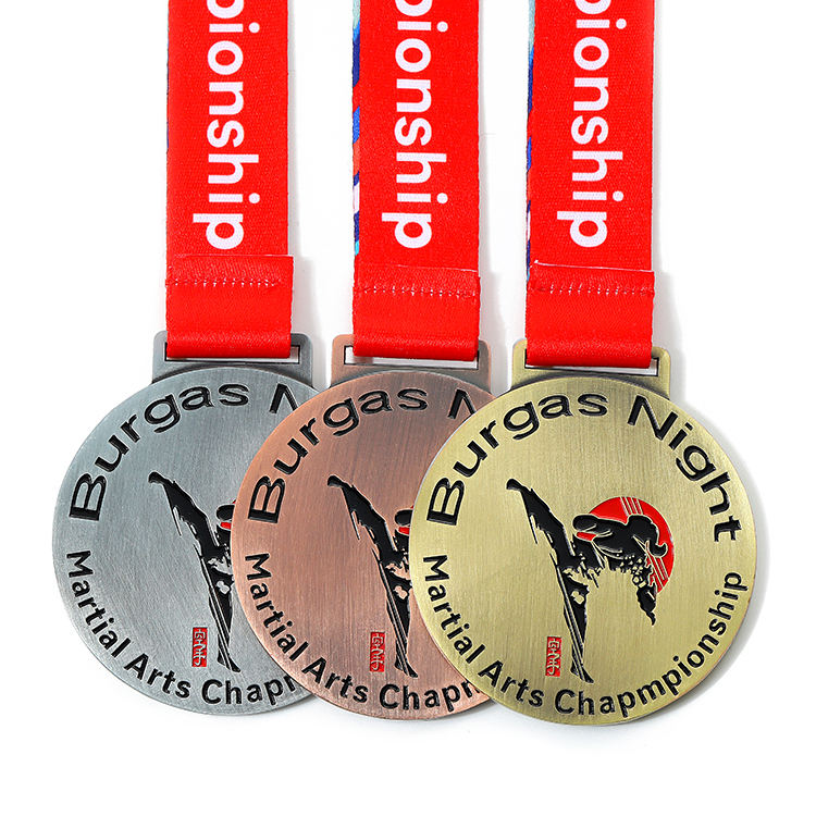 Martial Arts Chapmpionship Golden Supplier Wushu Sport Award Medal