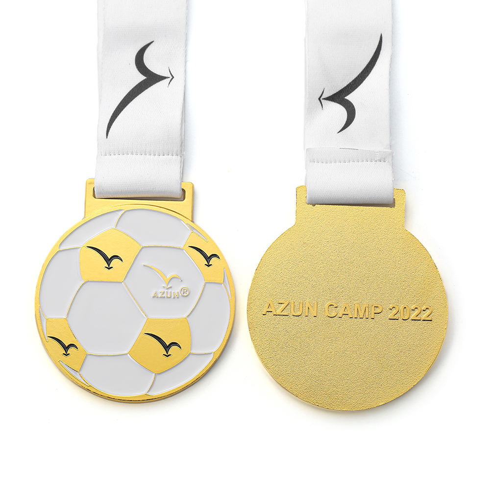 Custom Made Soccer Metal Gold Sports Football Medals