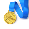 Custom Metal 3d Gold Plated Taekwondo Medals With Ribbon