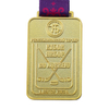 Custom Gold Sports Medal square Hockey Medal