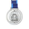 Custom Metal Silver 3d Soccer Spin Medal