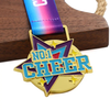 Custom Metal Golden No.1 Cheer Metal Gold Star Medal