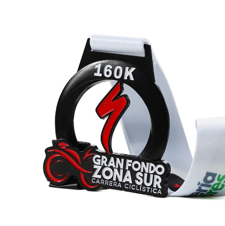 High Quality Sports Metal Award Bicycle Bike Race Sport 3d Hollow Cycling Bicycle Medals