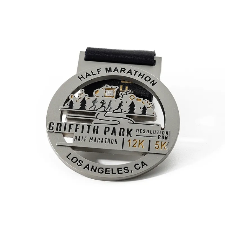 2025 Running Race Los Angeles Park 5k 12k Half Marathon Medal
