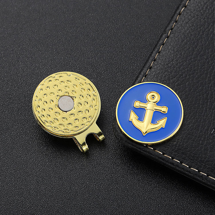 Disc Mini Wholesale Brand Name Gold Golf Ball Markers Hat Clip