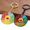 Souvenirs Metal Gift Custom Large Smile Face Enamel Keychain Logo