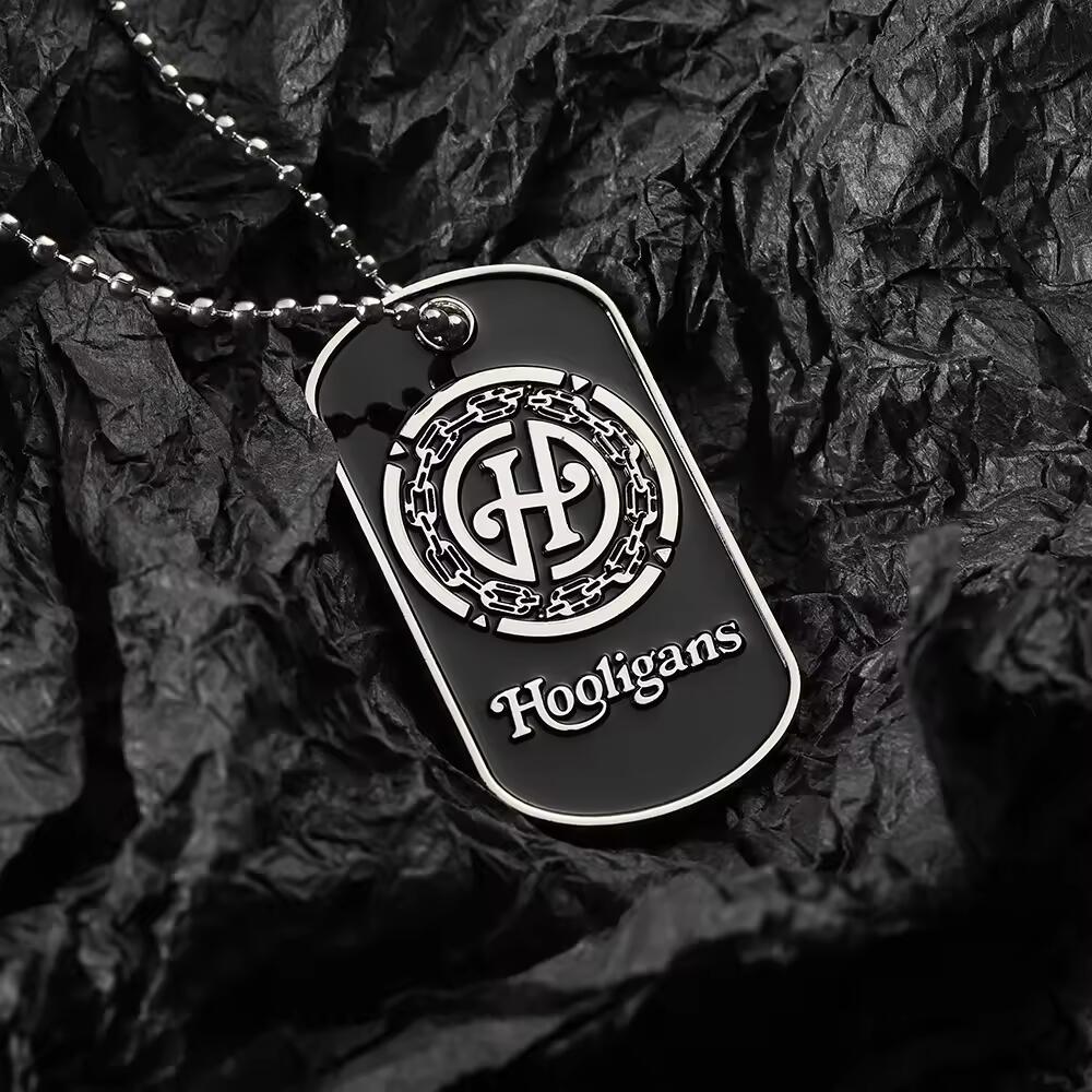 Custom Soft Enamel Silver Metal Logo Top Quality Dog Tags