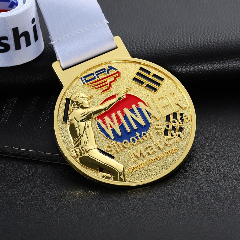 Custom Gold 3d Shooter Score Winner Shooting Sports Medal