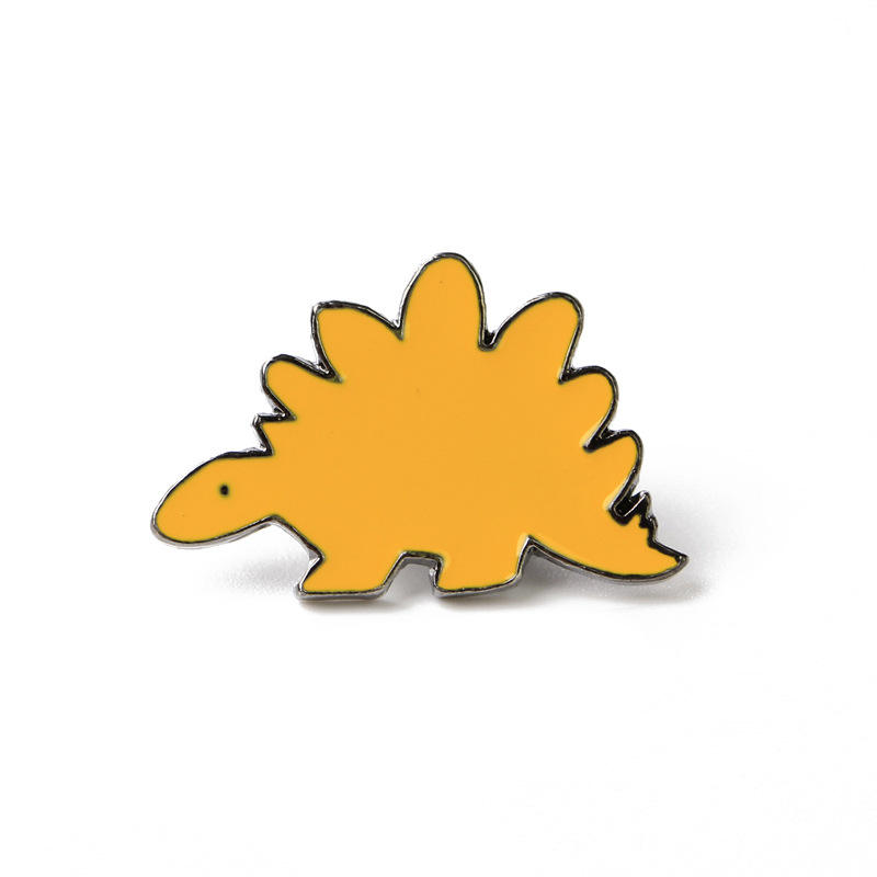 High Quality Promotional Custom Dinosaur Enamel Lapel Pin Cut Animal Badge