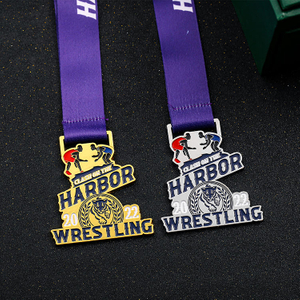 Metal Gold Silver Custom Struggle Fight Wrestling Medals