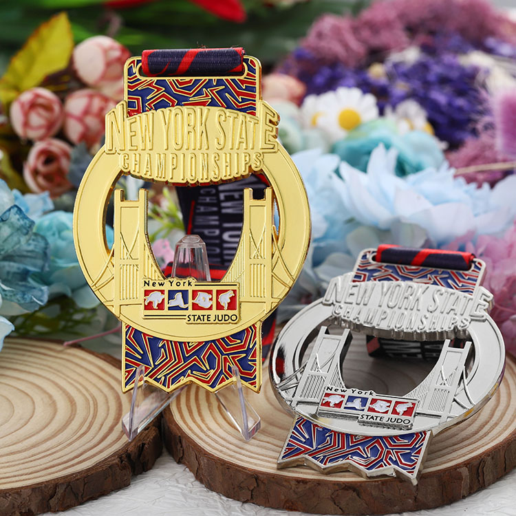 Personalized Medal Medals Sports Award Metal 3d Zinc Alloy Hollow Custom Jiu Jitsu Judo Taekwondo Karate Medalla Medal