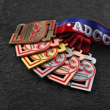 3d Soft Enamel Custom Metal Colors Grappling Federation Medal