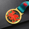 Hot Sale Metal Award Taekwondo Gold Silver Sport Custom Dragon Medal