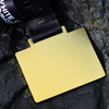 Custom 70mm Shiny Gold Embossed Metal Club lion Medal