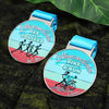 Custom Sports Logo Theme Metal Casted Run Bicycle Bike Medal for Sports