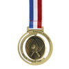 Custom Metal Silver Copper Bronze 3d Hollow Health Fitness Fun matrix Pickleball Medal