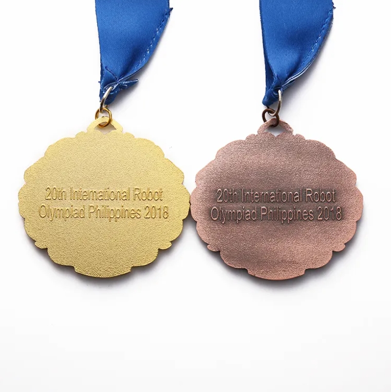 Custom Metal Run Race Gold Silver Bronze Medel