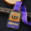 Medals Made Wholesale Custom Cute Cartoon Enamel Virtual Running Marathon Medal Award Medals Custom Logo With Ribbon