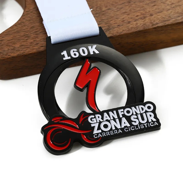 High Quality Sports Metal Award Bicycle Bike Race Sport 3d Hollow Cycling Bicycle Medals