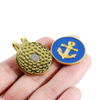 Disc Mini Wholesale Brand Name Gold Golf Ball Markers Hat Clip