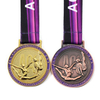 Dance Race Award Sport Rythmic Embossed 3d Custom Metal Gold Gymnastics Medals