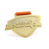 Custom Special Shape Gold Letter Logo Medals