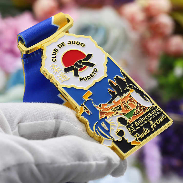 Custom Metal Crafts Casting Technique Sports Theme Judo Medal