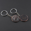 Breakfast Metal Copper Round Antique Ball Keychains