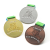 Custom Metal Gold Silver Copper Taekwondo 3d Embossed tiger Medal