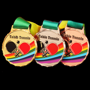 Custom Metal Pingpong Competition Sports Winning Table Tennis Medal