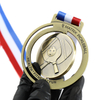 Custom Metal Silver Copper Bronze 3d Hollow Health Fitness Fun matrix Pickleball Medal