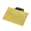 Personalised Medals Custom 3D 2D Rectangular Shape Club Muay Thai Sports Blank Letter Gold Medal With Ribbon