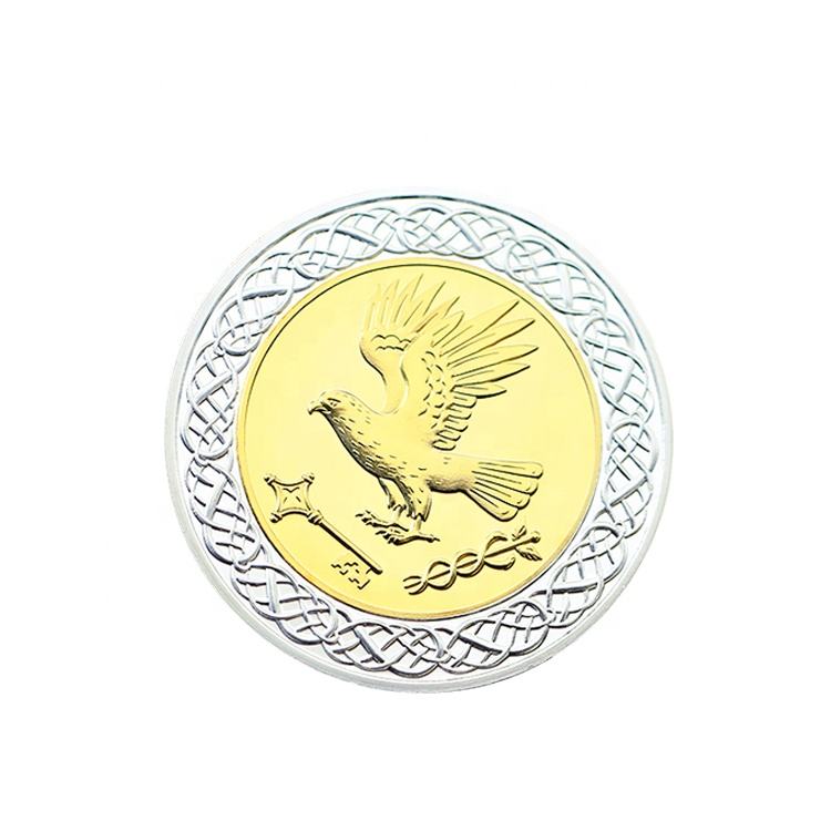 Factory Cheap Custom Silver Gold logo Sale Coins