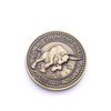 Custom Metal Silver Pirate 3d Old Coin With Chinese Dragon Coin