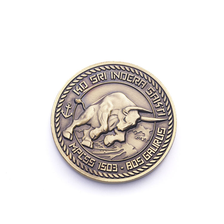 Custom Metal Silver Pirate 3d Old Coin With Chinese Dragon Coin