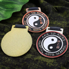 Gold Silver Bronze Award Medals Custom 3D Bagua Design Kids Medals Sports Judo Karate Taekwondo Martial Art Medals for School