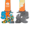 Hollow Design Custom Metal First Place Marathon Ribbon 5k Running Athletics Medals