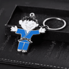 Custom Cartoon Hard Enamel Metal Mini Taekwondo Boy Keychain