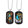 Custom Metal Soft Enamel Black Cool Cartoon Animal Lion Dog Tag