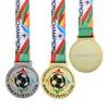 Metal Sports Body Around Silver Gold Enamel Football Medal Medals