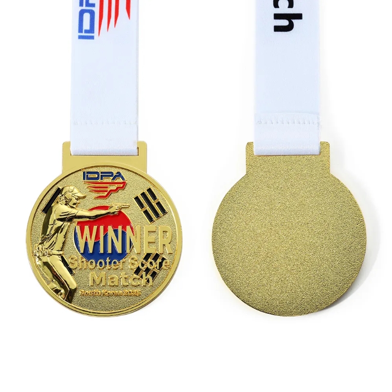 Custom Gold 3d Shooter Score Winner Shooting Sports Medal