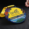 Your Own Logo Personalized Medals Award Metal Zinc Alloy Medals 3D Exquisite Flowers Figure Bike Bicycle Cycling Finisher Medal