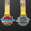 High Quality Medal Award Manufacturer Custom Medal Metal Zinc Alloy Silver Labuan Team Mountain Bike Bicycle Cycling Medals